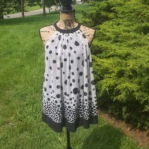 Black Polka Dot Halter Top